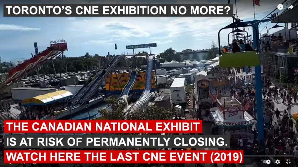 CNE Toronto Exhibition before its closing